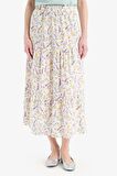 DeFacto Esnek Belli Çiçek Desenli Midi Etek C4411AX25SPYL155