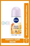 Nivea Kadın Roll-on Deodorant Fresh Orange 50ml, Ter Kokusuna Karşı 48 Saat Koruma, Portakal Kokusu