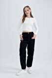 DeFacto Coool Gabardin Jogger Pantolon Basic Düz Normal Bel Kargo Cepli B0454AX23AUBK27