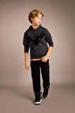DeFacto Erkek Çocuk Baskılı Kapüşonlu Kalın Sweatshirt B6316A823CWAR31
