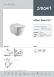 Creavit Elegant Rim-Off Asma Klozet Kapak Hariç EG321