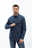 Erkek Regular Fit Jean Gömlek
