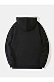 Unisex New Moment Baskılı Oversize Kapşonlu Sweatshirt