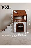 X X L Küçük Irk Ahşap Dekoratif Köpek Kulübesi Evi