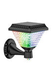 2 Adet Güneş Enerjili LED Duvar Lambası - Kumandalı / Su Geçirmez Aydınlatma