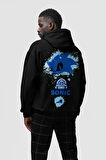 Sonic Baskılı Unisex Oversize Çizgi Film Hoodie
