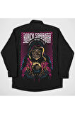 Black Sabbath The End Yazılı Müzik Grubu Baskılı Unisex Rock Metal Cepli Gömlek