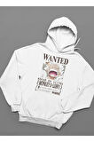 Monkey D. Luffy Baskılı Unisex Oversize Anime Hoodie
