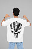 Punisher Baskılı Unisex Oversize Dizi Tişört