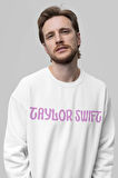 1989 Şarkıcı Taylor Swift Baskılı Unisex Oversize Sweatshirt