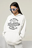 The Original Vintage Yazılı Unisex Oversize Hoodie