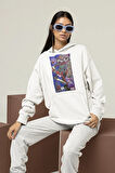 Spider-Punk Baskılı Unisex Oversize Örümcek Adam Hoodie