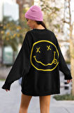 Nirvana Baskılı Unisex Oversize Tasarım Sweatshirt