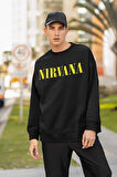 Nirvana Baskılı Unisex Oversize Tasarım Sweatshirt