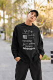 Taylor Swift Albüm İsimleri Baskılı Unisex Oversize Sweatshirt