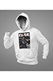 Unisex Fade Karakter Baskılı Unisex Oversize Vallorant Hoodie