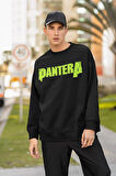 Pantera Rock Metal Müzik Grubu Baskılı Unisex Oversize Sweatshirt