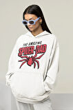 The Amazing Spider-Dad Baskılı Unisex Oversize Örümcek Adam Hoodie