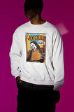 Tasarım Joker Dergi Kapağı DC Karakter Baskılı Unisex Oversize Sweatshirt