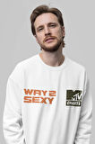 Way 2 Sexy Drake Baskılı Unisex Oversize Vintage Rapper Sweatshirt
