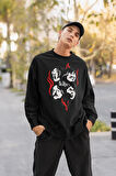 Tasarım The Beatles Baskılı Unisex Oversize Müzik Grubu Sweatshirt