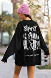 Slipknot Rock Metal Müzik Grubu Baskılı Unisex Oversize Sweatshirt