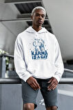 Karma Is A Cat Yazılı Unisex Oversize Taylor Swift Hoodie