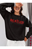 The Beatles Müzik Grubu Baskılı Unisex Oversize Vintage Sweatshirt