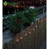 2 Metre x 2 Metre Reed Fence UV Misina İpli Doğal Bambu Kamış Çit - Bahçe, Balkon, Hasır Çit, Gölgelik Dekor