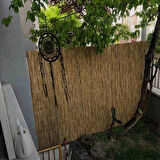 2 Metre x 2 Metre Reed Fence UV Misina İpli Doğal Bambu Kamış Çit - Bahçe, Balkon, Hasır Çit, Gölgelik Dekor