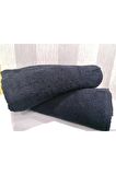 2 Adet Siyah 50x90 cm Spa Hamam Plaj Sauna Yogo Fitness El Yüz Saç Spor Havlusu