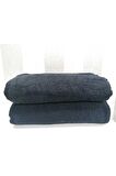 2 Adet Siyah 50x90 cm Spa Hamam Plaj Sauna Yogo Fitness El Yüz Saç Spor Havlusu