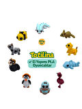 10'lu set (aksolotl fare puma köpek balığı flamingo kuş penguen…)