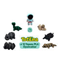 7'li set (astronot salyangoz kedi köpek gergedan hipopotam dinozor…)