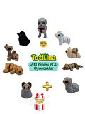 10'lu set (iskelet unicorn salyangoz köpek koyun koç ayı deve…)