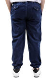Mode XL Büyük Beden Erkek Pantolon Kot Jogger Lastikli Paça TORONTO 23916 Lacivert