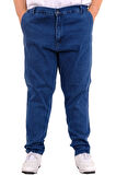 Mode XL Büyük Beden Erkek Kot Pantolon Yan Cep CHINO 18880 Açık Mavi