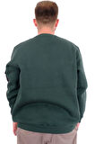 Mode XL Büyük Beden Erkek Sweatshirt 3 İplik Şardonlu DIVISION U24548 Nefti