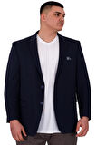 Mode XL Büyük Beden Erkek Ceket Blazer Diago 23027 Indigo