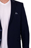 Mode XL Büyük Beden Erkek Ceket Blazer Diago 23027 Indigo
