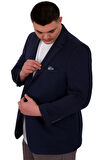 Mode XL Büyük Beden Erkek Ceket Blazer Diago 23027 Indigo
