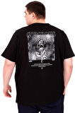 Mode XL Büyük Beden Erkek T-Shirt Bisiklet Yaka GORGEOUS U25022 Siyah