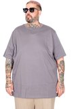 Mode XL Büyük Beden Basic Tshirt 20031 Füme