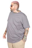 Mode XL Büyük Beden Basic Tshirt 20031 Füme