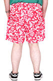 Mode XL Büyük Beden Erkek Deniz Şortu Fox 25403 Kırmızı