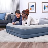 Çift Kişilik Şişme Yatak 203x152x36 cm USB Şarjlı Dahili Pompalı Hava Yatağı 300 Kg Taşıma Kapasiteli