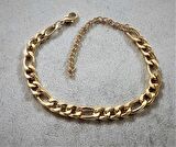 GOLD KAPLAMA 6 MM KLASİK ZİNCİR BİLEKLİK-BİLEKLİK49