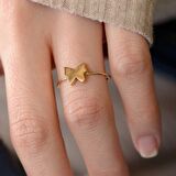 14 Ayar Altın Kelebek Figürlü Altın Yüzük