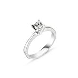 0,41Ct Pırlanta Tektaş Yüzük - 14K