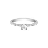 0.21ct Pırlanta Tektaş Yüzük - 18K